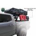 overland-vehicle-systems-discovery-rack-side-view-on-toyota-tacoma-with-rotopax-and-recovery-equipment-on-white-background