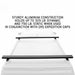 overland-vehicle-systems-expedition-truck-cap-crossbars-front-view-on-truck-cap-on-white-background-with-specifications
