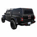 overland-vehicle-systems-expedition-truck-cap-for-jeep-gladiator-black-rear-corner-view-on-white-background