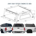 overland-vehicle-systems-expedition-truck-cap-for-toyota-tundra-2nd-gen-dimensions-on-white-background