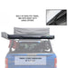 overland-vehicle-systems-nomadic-awning-4.5-ft-gray-closed-rear-view-with-heavy-duty-zippers-on-ford-150-on-white-background