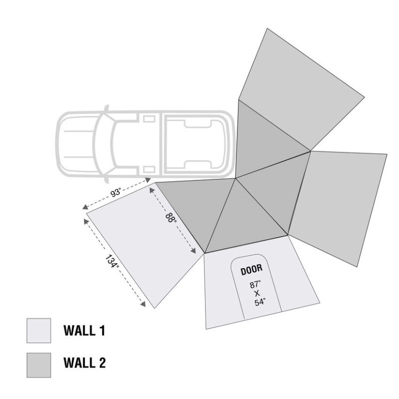 overland-vehicle-systems-nomadic-lt-270-awning-with-walls-dark-gray-open-driver-side-top-view-diagram  800 × 800px