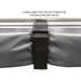 overland-vehicle-systems-nomadic-lt-270-awning-with-walls-dark-gray-open-zoomed-in-view-of-heavy-duty-velcro-strap