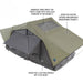 overland-vehicle-systems-nomadic-standard-soft-shell-roof-top-tent-gray-open-top-view-with-skylight-fabric-and-rainfly-description