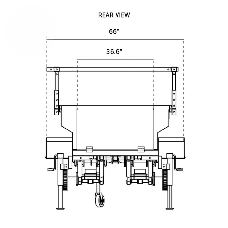 overland-vehicle-systems-off-road-trailer-rear-view-drawing-with-dimensions-on-white-background