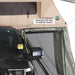 overland-vehicle-systems-tmbk-roof-top-tent-annex-green-base-black-floor-open-close-up-view-covers-on-white-background