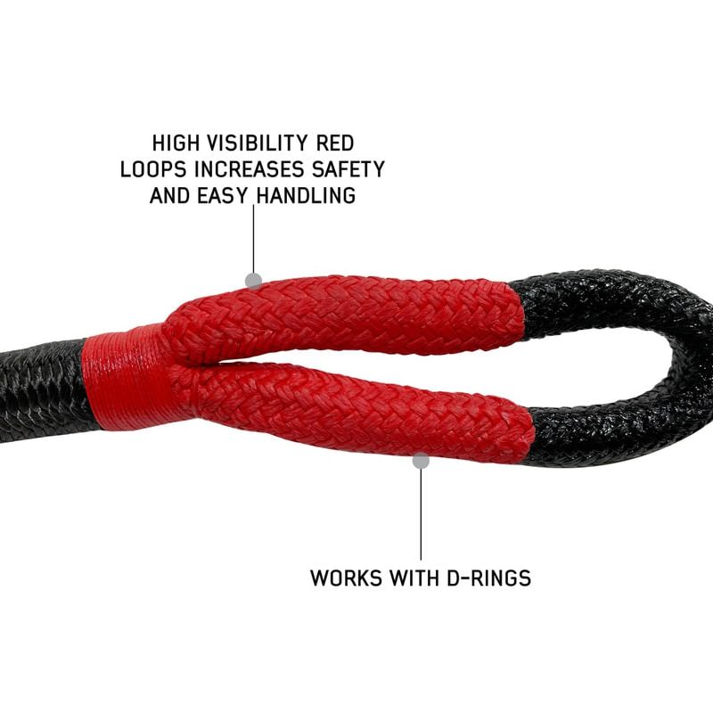 overland-vehicle-systems-ultimate-recovery-package-close-up-view-brute-kinetic-rope-with-high-visibility-red-loops-description