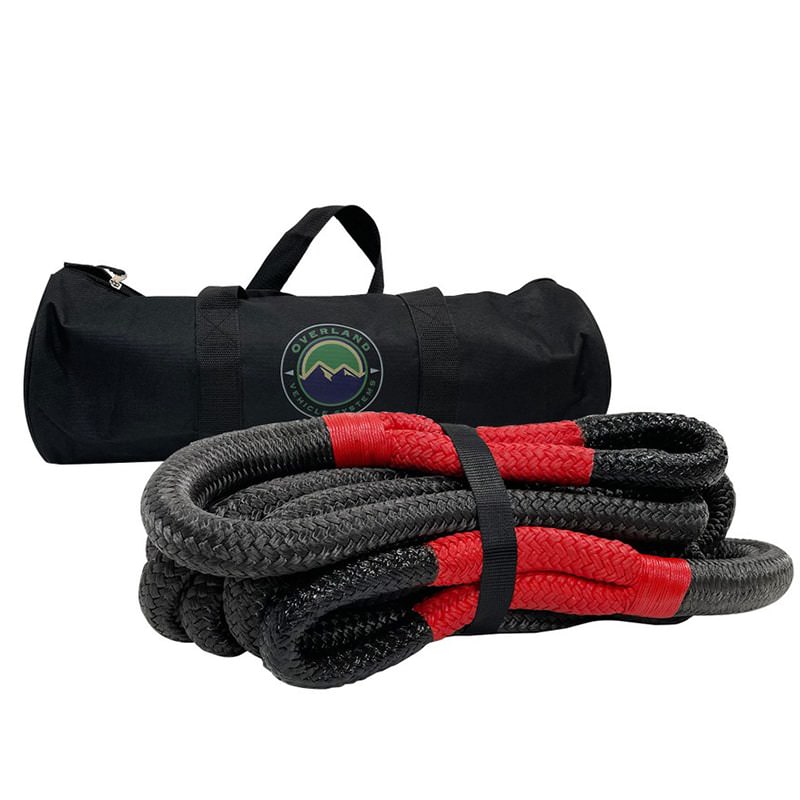 overland-vehicle-systems-ultimate-trail-ready-recovery-package-combo-kit-brute-kinetic-rope-with-storage-bag