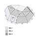 overland-vehicle-systems-xd-nomadic-270-degree-awning-wall-dimentions-top-view-on-white-background