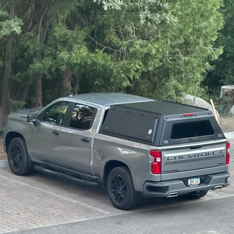 OVS Expedition Truck Cap 2019-2025 Silverado/Sierra 1500 5.8 Ft Bed — Open  Road Overland