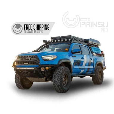 Prinsu Pro Toyota Tacoma Cab Rack | 2005-2023-LP4 Light Pod Cut Out-