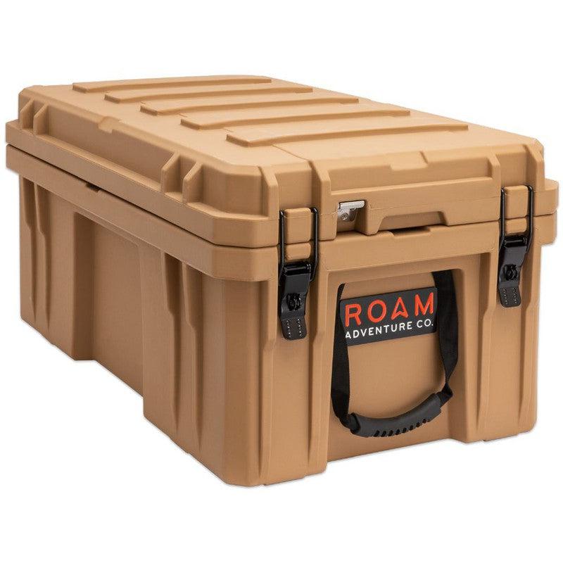 roam-105l-rugged-case-desert-tan-front-corner-view-close-on-white-background