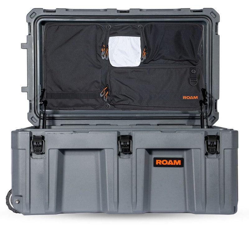 roam-125l-lid-organizer-front-view-in-rugged-case-on-white-background