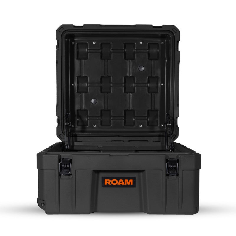 roam-132l-rolling-rugged-case-black-open-front-view-on-white-background