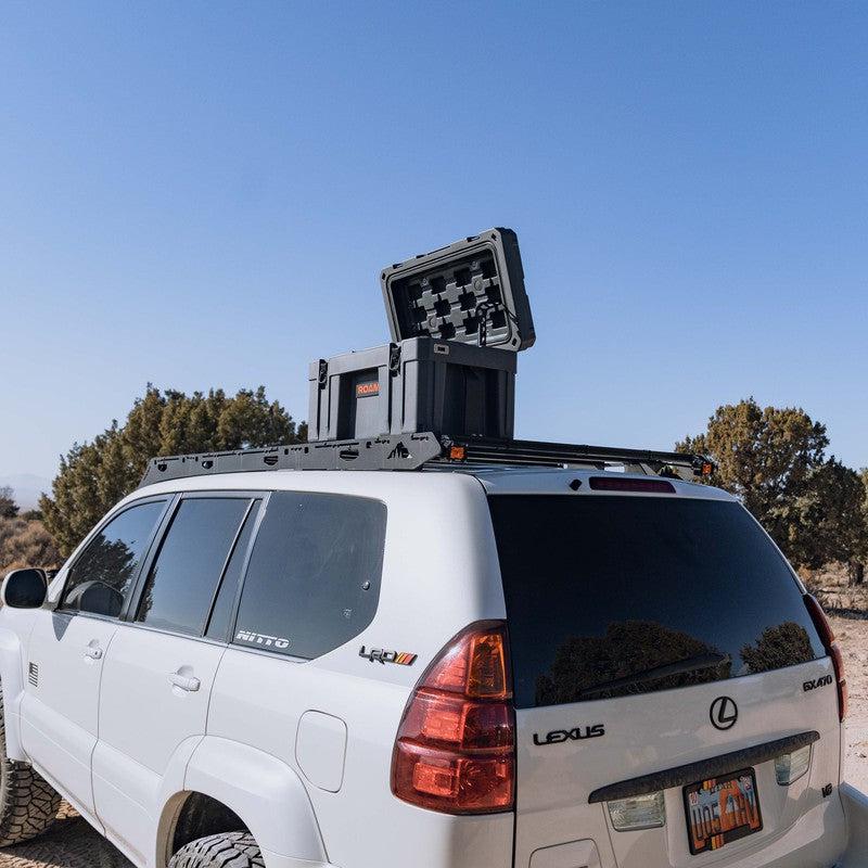 roam-55l-rigid-mounts-on-lexus-lrd-in-nature