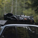 roam-drifter-tent-closed-front-corner-view-with-cover-on-vehicle-in-nature