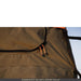 roam-vagabond-rooftop-tent-forest-green-hyper-orange-open-close-up-view-with-zippers