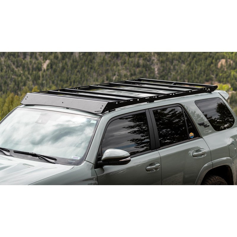 sherpa-crestone-sport-roof-rack-for-2010-2024-4runner-front-corner-view-in-nature