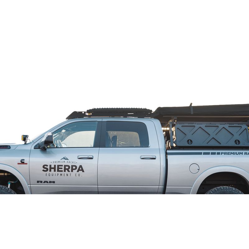 sherpa-diablo-roof-rack-for-2019-2023-ram-2500-3500-4500-5500-mega-cab-close-up-view-on-white-background