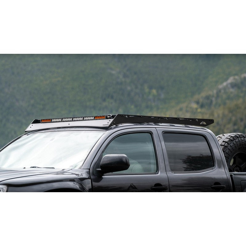 sherpa-grand-teton-sport-roof-rack-for-2005-2023-tacoma-double-cab-front-corner-view-in-nature