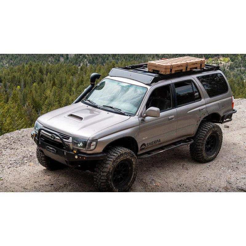 sherpa-matterhorn-sport-roof-rack-for-1996-2002-4runner-front-corner-view-in-nature