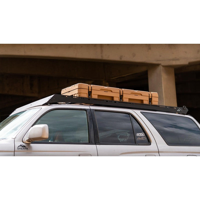 sherpa-matterhorn-sport-roof-rack-for-1996-2002-4runner-side-view-with-roam-case