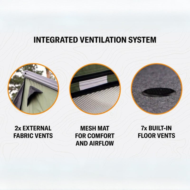tentbox-cargo-2-hard-shell-roof-top-tent-forest-green-with-integrated-ventilation-system-on-white-background