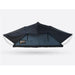 tentbox-lite-XL-soft-shell-roof-top-tent-slate-gray-open-side-view-on-gray-background