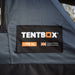 tentbox-lite-XL-soft-shell-roof-top-tent-slate-gray-open-side-view-with-tentbox-logo