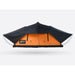 tentbox-lite-XL-soft-shell-roof-top-tent-sunset-orange-open-side-view-on-gray-background