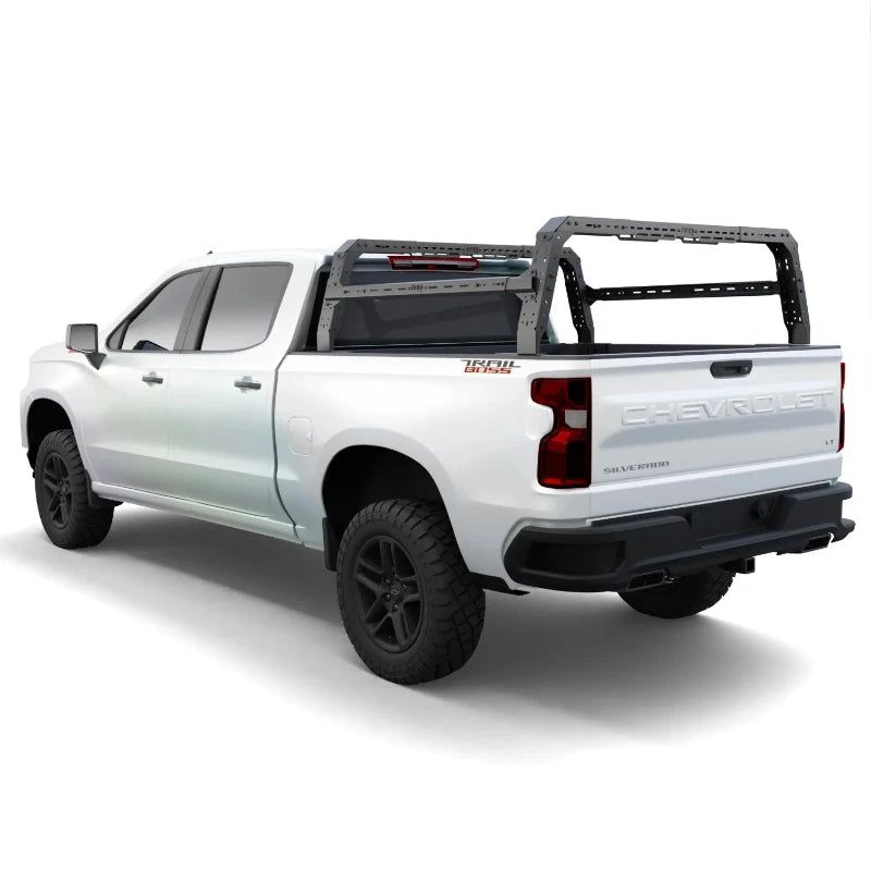 tuwa-pro-chevrolet-silverado-1500-2500-4cx-series-shiprock-height-adjustable-bed-rack-rear-corner-view-on-plain-white-background