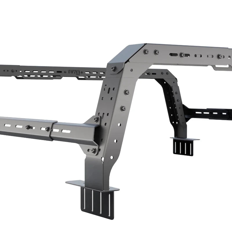 tuwa-pro-ford-f-150-4cx-series-shiprock-height-adjustable-bed-rack-close-up-view-on-white-background