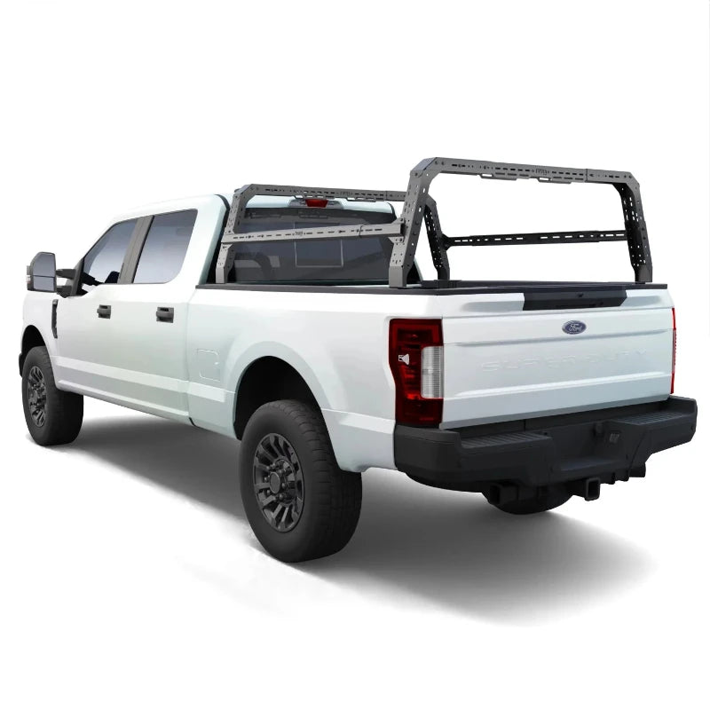 tuwa-pro-ford-f-150-4cx-series-shiprock-height-adjustable-bed-rack-rear-view-on-white-background