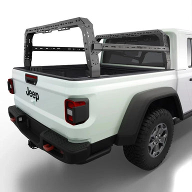 tuwa-pro-jeep-gladiator-4cx-series-shiprock-height-adjustable-bed-rack-rear-corner-view-on-white-background