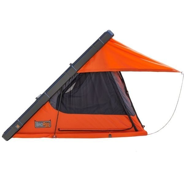 badass-tents-rugged-clamshell-roof-top-tent-open-with-optional-rainfly-side-view
